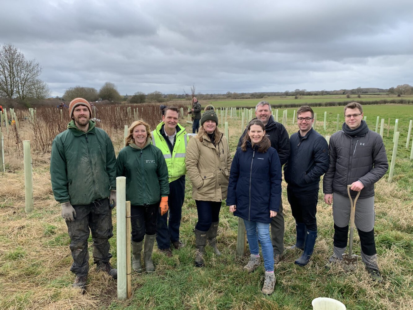 Flotilla tree planting with the Make It Wild team